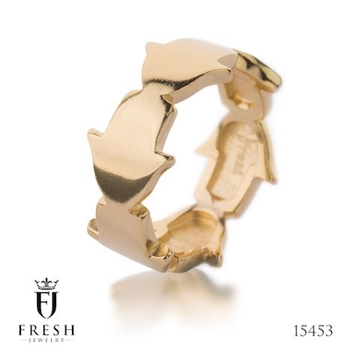 תמונה של טבעת מגולדפילד "חמסות מחוברות" - Fresh Jewelry