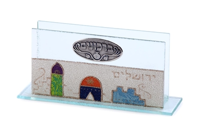 תמונה של ברכונים מזכוכית "ירושלים העתיקה" - לילי אומנות